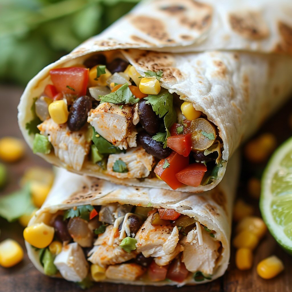 Zesty Southwestern Chicken Wrap